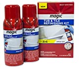 Magic Tub and Tile Refinishing Kit - Spray on Aerosol - Refinish Sinks Tile Porcelain Acrylic Fiberglass and Ceramic Surfaces, Bright White