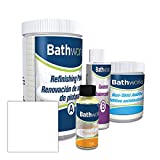 Bathworks Bathtub Refinishing Kit; One Premium Kit & One Premium Kit with the Non-Slip additive; Includes two (2) individual Kits; available in 5 colors; WHITE