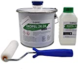 Refinished Bath Solutions  Ekopel 2K Premium Countertop Refinishing Kit | White | Look of Marble | DIY Project | Kitchen and Bathroom | Durable | Covers Any Surface | One Gallon Kit (White, 1 Gallon)