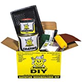 TubbyDIY Tub & Tile Refinishing Kit - Quick & Easy DIY Resurfacing Paint to Repair Bathtub, Sink, & Countertop - Bathroom Renovation - White Gloss