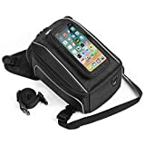 Motorcycle Magnetic Tank Bag Phone Pouch Universal for Motorcycle with Metal Tank, fit Cell Phone under 6.5 Inch Touch screen Motorbike Fuel Tank Bag