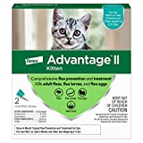 Advantage II Kitten Vet-Recommended Flea Treatment & Prevention | Cats 2-5 lbs. | 2-Month Supply