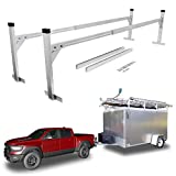 Hildirix Trailer Ladder Rack for Enclosed Trailer Aluminum Adjustable