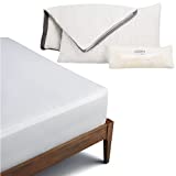 Coop Home Goods - Original Loft Pillow, 2 Pack Pillow Protectors and Mattress Protector Bundle (Queen)