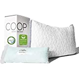 Coop Home Goods Eden Pillow Queen Size Bed Pillow for Sleeping - Medium Soft Memory Foam Pillows Cooling Gel - Back, Stomach and Side Sleeper Pillow - CertiPUR-US/GREENGUARD Gold