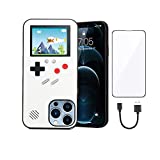 Compatible with iPhone 12 Pro Max Gameboy Case, Funny Game Phone Case for Men and Women, Playable Color Gaming Case for iPhone 12 Pro Max, Handheld Game Console Case with Old School Style