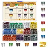 140 Pieces Fuses Automotive - Standard Blade Car Fuse Kit, Auto Fuse Assorted for Marine, RV, Camper, Boat, Truck (1A 2A 3A 5A 7.5A 10A 15A 20A 25A 30A 40AMP)