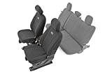Rough Country Neoprene Front Seat Covers (fits) 2015-2020 F150 | 1st Row | Water Resistant | Black | 91016