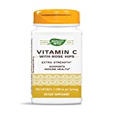 Vitamin C with Rose Hips; 1000 mg Vitamin C per Serving; 250 Capsules