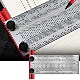 T-Rule,Precision Marking T-Rule 6'',Precision Woodworking Tools T-Square 6'',Stainless Steel Positioning Scribing Gauge, Carpenter Mark T-Rule