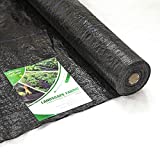 Weed Barrier Landscape Fabric: 4ft x 250ft Heavy Duty Garden Woven Landscaping Cover for Weed Block Control Ground Cloth PE Material Durable and Long-Time Use (4'x250')