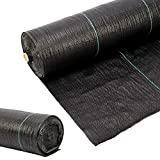 jxgzyy 6.6FTx328FT Premium Weed Barrier Landscape Fabric 3.2OZ Heavy Duty PP Commercial Woven Landscaping Fabric Ground Cover Weed Block Gardening Mat