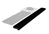 3M Gel Wrist Rest for Standing Desks, Wraps Around Desk Edge for Comfort Sitting or Standing, Great for Desks with Sharp Edges, Non-Slip Back, Smooth Easy to Clean Cover, 30", Black (WR200B)