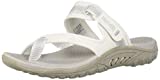 Skechers womens Reggae - Seize the Day Flip Flop, White, 8.5 US