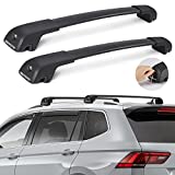 ISSYAUTO Car Roof Rack Cross Bars Compatible with 2018-2023 Tiguan Aluminum Cross Bar with Anti-Theft Locks, Not for Limited Model