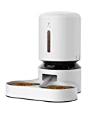 PETLIBRO Automatic Cat Feeder for Two Cats, 5L Dry Food Dispenser with Splitter and Two Stainless Bowls, 10s Meal Call and Timer Setting, 50 Portions 6 Meals Per Day for Cat and Dog