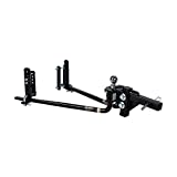 Fastway e2 2-Point Sway Control Round Bar Hitch, 94-00-0600, 6,000 Lbs Trailer Weight Rating, 600 Lbs Tongue Weight Rating, Weight Distribution Kit Includes Standard Hitch Shank, Ball NOT Included