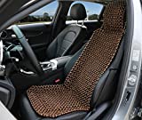 EXCEL LIFE Natural Wood Beaded Seat Cover Massaging Cool Cushion for Car Truck. Keeps The Back from Getting Sweaty While Driving. Makes Driving More Bearable and Less Painful On Long Trips