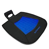 AUTOTRENDS-SJ164A016-1 Gel Seat Cushion Cooling Coccyx Orthopedic Breathable Car Seat Cushion Anti Slip Backing Mat, Black