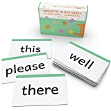 Attractivia Kindergarten Sight Words Magnetic Flash Cards - 52 Sturdy Large Dolch Cards for Literacy of Beginning Readers, Homeschool, Teachers and ESL