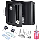 RISTOW Upgraded RV Entry Door Lock with Paddle Deadbolt, RV Travel Trailer Entry Door Lock with Keys for Camper Horse Trailer Cargo Hauler Door Latch Handle Replacement