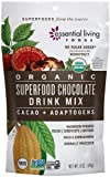 Essential Living Foods - Superfood Chocolate Drink Mix - Delicious Cacao Drink with Adaptogens to Support Health and Fight Stress - Non-GMO - Low Net Carbs - Non Dairy - Gluten Free - 6oz Bag