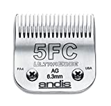 Andis Carbon-Infused Steel UltraEdge Dog Clipper Blade, Size-5 FC, 1/4-Inch Cut Length (64122)