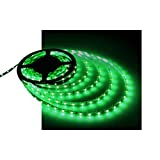 Water-Resistance IP65, 12V Waterproof Flexible LED Strip Light, 16.4ft/5m Cuttable LED Light Strips, 300 Units 2835 LED Lighting String, LED Tape (Green)