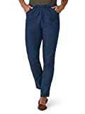 Chic Classic Collection womens Stretch Elastic Waist Pull-on Pant Jeans, Mid Shade Denim, 14 Petite US