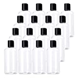 Bekith 16 Pack 8oz Plastic Squeeze Bottles with Disc Cap, Clear Travel Containers For Shampoo, Lotions, Liquid Body Soap, Creams