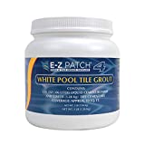 E-Z Patch 4 White Pool Tile Grout for DIY & Pro Repairs - Color Adjustable Grout Refresh (3 Pounds)
