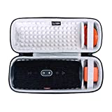 LTGEM Case for JBL Charge 4/JBL Charge 5 Speaker Carrying Case Hard Storage Travel Protective Bag Fits Charger and USB Cable (Velvet Grey)