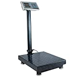 Houseables Industrial Platform Scale 600 LB x .05, 19.5" x 15.75", Digital, Bench, Large for Luggage, Shipping, Package Computing, Postal