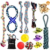 Dog Rope Toy for Aggressive Chewers (7-60lb),13 Pack Almost Indestructible Dog Chew Toys for Large Medium Small Breed Dogs Durable Puppy Teething Chew Tug of War Toys