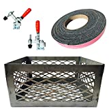 Total Control Mod Kit for Oklahoma Joe's Smokers Compatible with Longhorn or Highland Offset Smoker - Gasket, Lid Latch Charcoal Basket