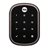 Liftmaster myQ Key Free Smart Lock with Touchscreen, Deadbolt, Oil Rubbed Bronze with myQ Smart Garage Control Control (LMDBPACK-OB & 821LMC)