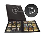 TopDeck 500 Card Pocket Folder Pro | 9 Pocket Trading Cards Album | Side Load Sleeves | Pokemon/MTG/Yugioh/TCG Folder | Trading & Sports Holder | (Black)