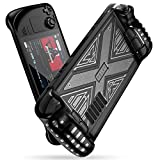 Case for Steam Deck Compatible for Steam Deck, NEWENMO for Steam Deck Skin Protective Case, Non-slip TPU Protective Case Screen Protector, Shockproof Anti-Collision with Cool Design for Steam Deck Console