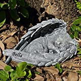 OSJETLJIV Personalized Cat Pet Memorial Stones Gifts Ornament, Pet Loss Sympathy Remembrance Gifts with Name Grave Markers Cat Statue Garden Decor Outdoor