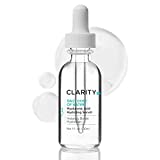 ClarityRx Daily Dose of Water Hyaluronic Acid Hydrating Face Serum, Natural Plant-Based Daily Moisturizing Treatment for Dry, Dull Skin (1 fl oz)