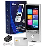 Vavus Language Translator Device - Sim Card, WiFi & offline translation - 109 languages and dialects, Bluetooth for earbuds, two-way Voice, text and photo translation  60 Min Audio Recording (silver)