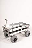 Big Kahuna Aluminum Beach Wagon with Lightweight UV Deck! Rod Holders-Balloon Sand Tires-Walls-Made in USA!