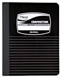 Mead Composition Book/Notebook, Wide Ruled Paper, 100 Sheets, 9-3/4" x 7-1/2", Black (09920)