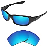 Tintart Performance Lenses Compatible with Oakley Fives Squared OO9238 | Fives Squared Asian Fit(AF) OO9214 Polarized Etched-Sky Blue