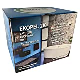 Tub Cast Ekopel 2K Bathtub Refinishing Kit - Made In The USA - Odorless Non Toxic Tub And Tile Reglazing - 20X Thicker Than All Other Knockoff Refinishing Kits - Bright Gloss White Tub Coating