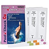 Industrial Test Systems 484348 Pool Check Copper 3in1 Pool & Spa Test Strips 10 Individually Wrapped Test Strips in Pocket Pack Test Copper, Alkalinity & pH Ideal for Ion Sanitizer Systems