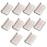 Strike Plate 10pcs Angled Drawer Lock Strike Plate, Metal Reliable Efficacy Angled Drawer Lock Strike Plate for Home Office Cabinet Cupboard Drawer
