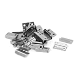 uxcell Home Cabinet Drawer Door 29mmx14mmx8.5mm L Shaped Metal Lock Strike Plate 40pcs