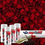 Red Dead Hedz Skulls - Hydrographics Film Kit - MyDipKit - LL-801-Red - Water Transfer Printing