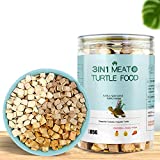 BNYEE 3 in 1 Meat Turtle Food - Chicken & Duck & Fish Meat Natural Freeze Dried Human-Grade Turtle Treats